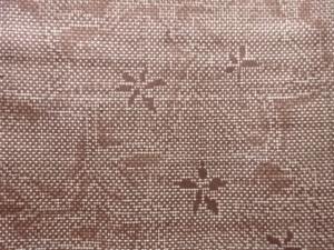 アンティーク　桔梗模様織出し本場泥大島紬着物（5マルキ）